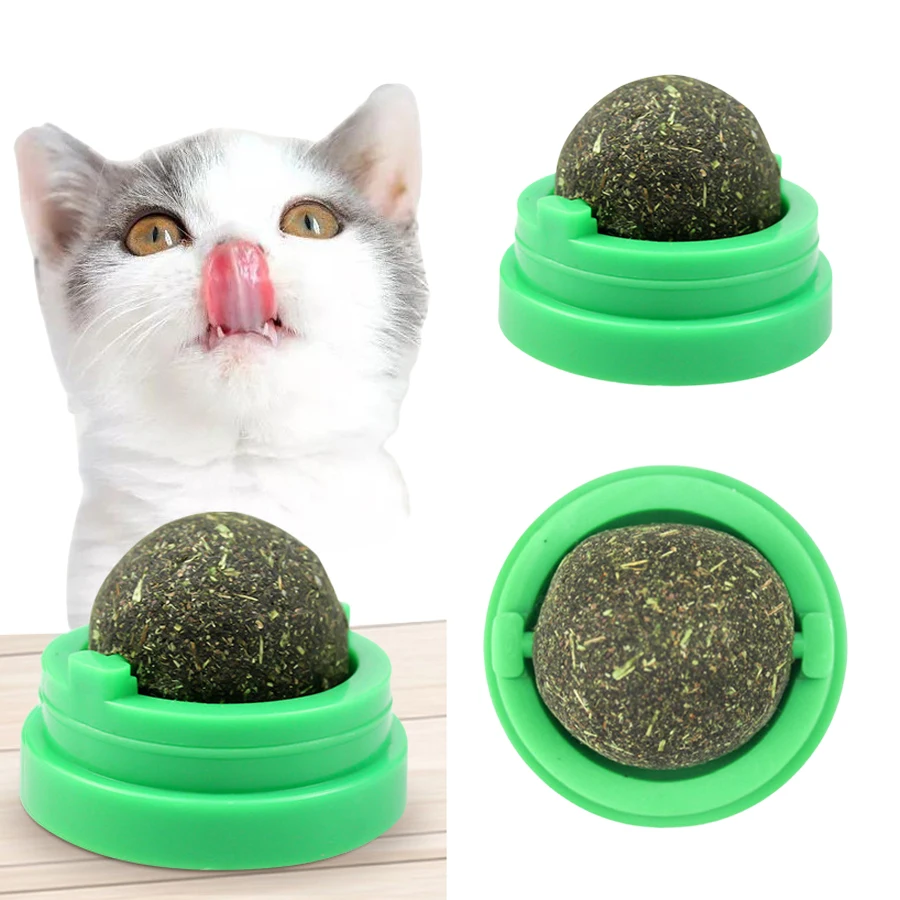 Catnip Toys - Вращающийся мятой шарик из кошачьей мяты