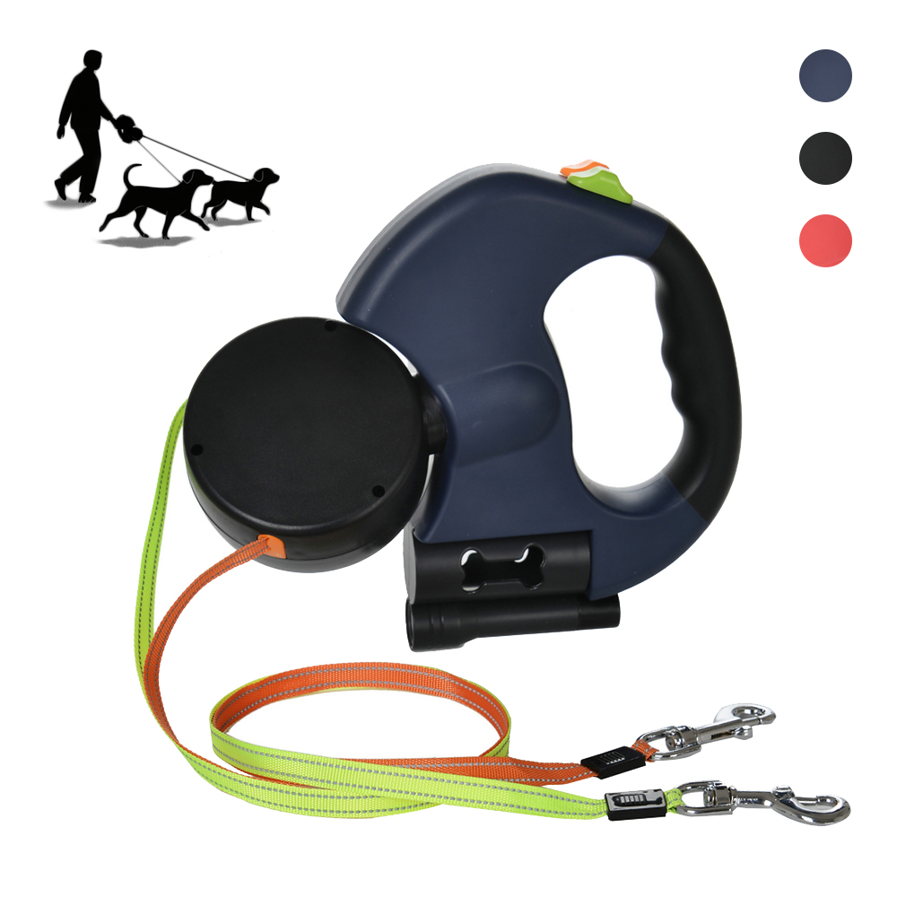 Retractable Dog Leash - Двойной поводок для 2 собак, выдвижной