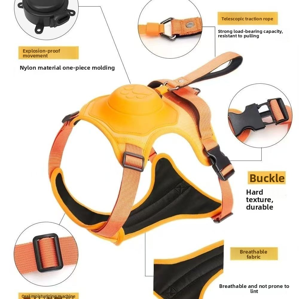 Поводок-шлейка для собак 2-в-1 – обзор и цена Retractable Dog Leash