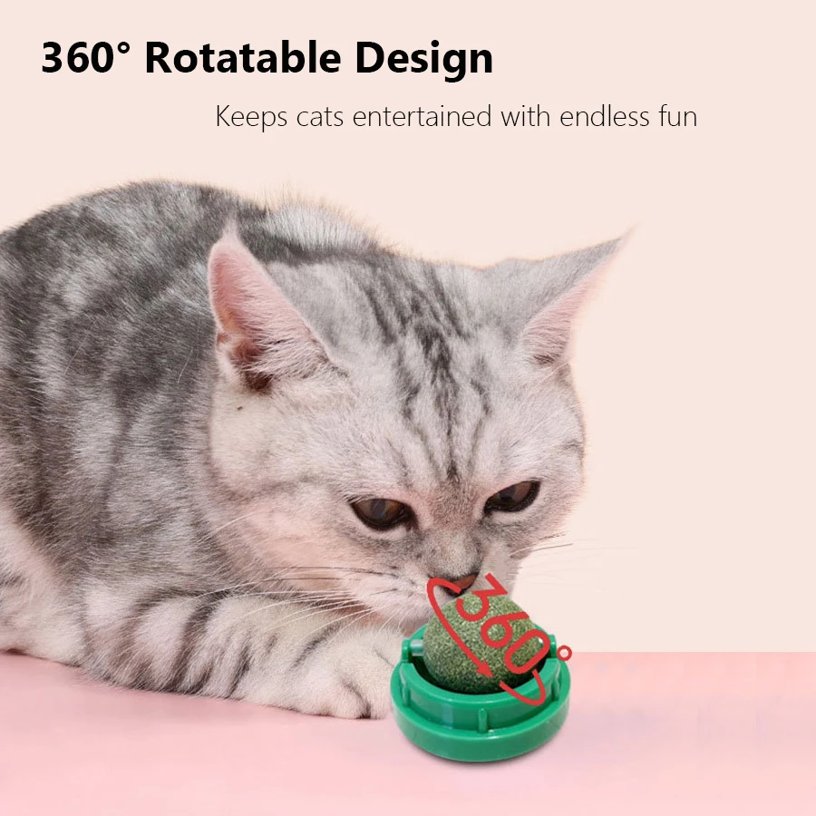 Вращающийся мятой шарик из кош – обзор и цена Catnip Toys