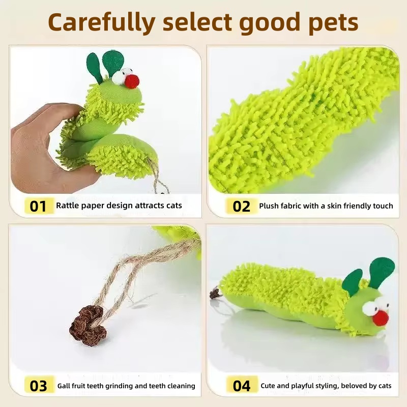 Игрушки для кошек, гусеницы с  – обзор и цена Catnip Toys