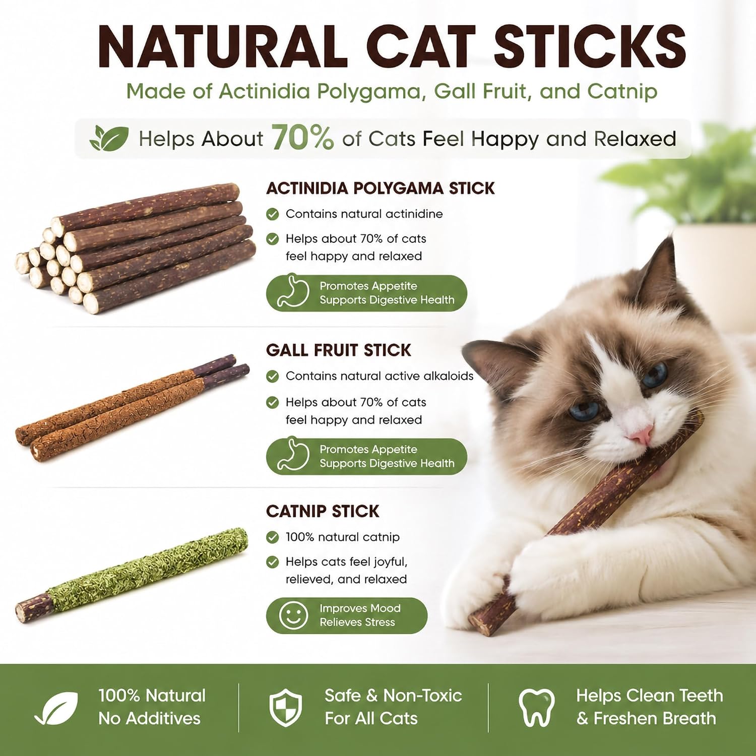 24 шт. палочек из мататаби для – обзор и цена Catnip Toys