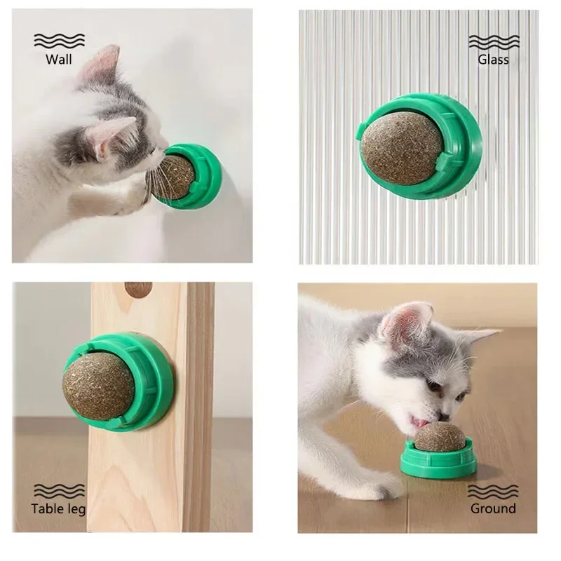 Настенный липкий мячик с кошач – обзор и цена Catnip Toys